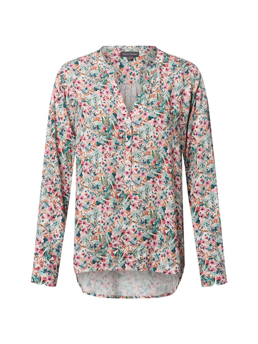 Franco Callegari Tunikabluse Damen Viskose gemustert