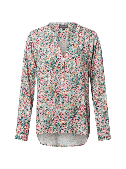 Franco Callegari Tunikabluse Damen Viskose gemustert