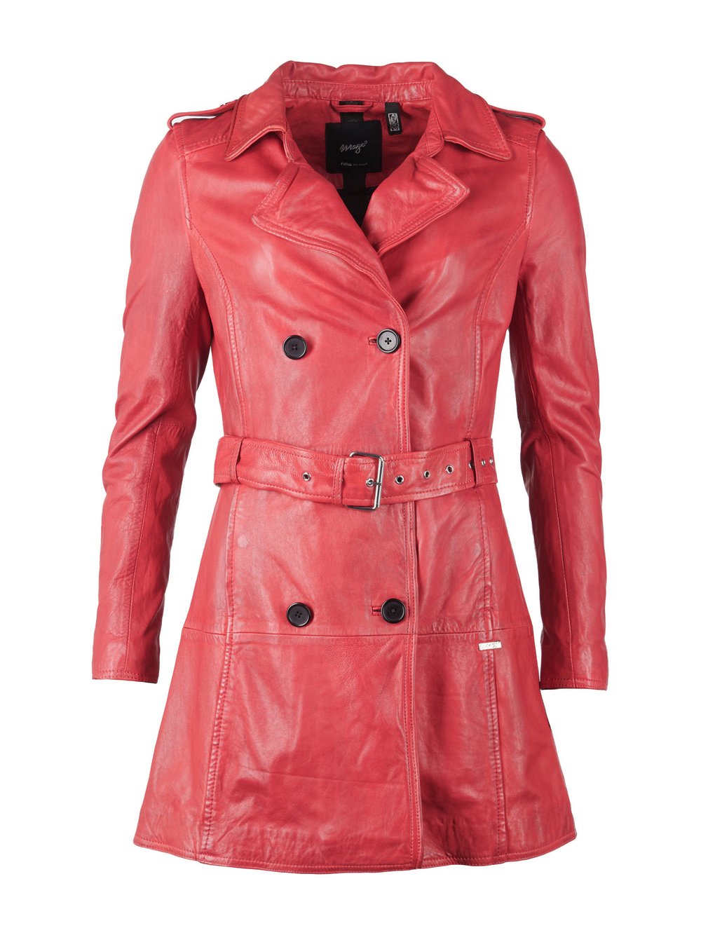 Maze Mantel Damen Leder