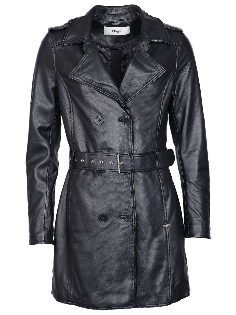 Maze Mantel Damen Leder