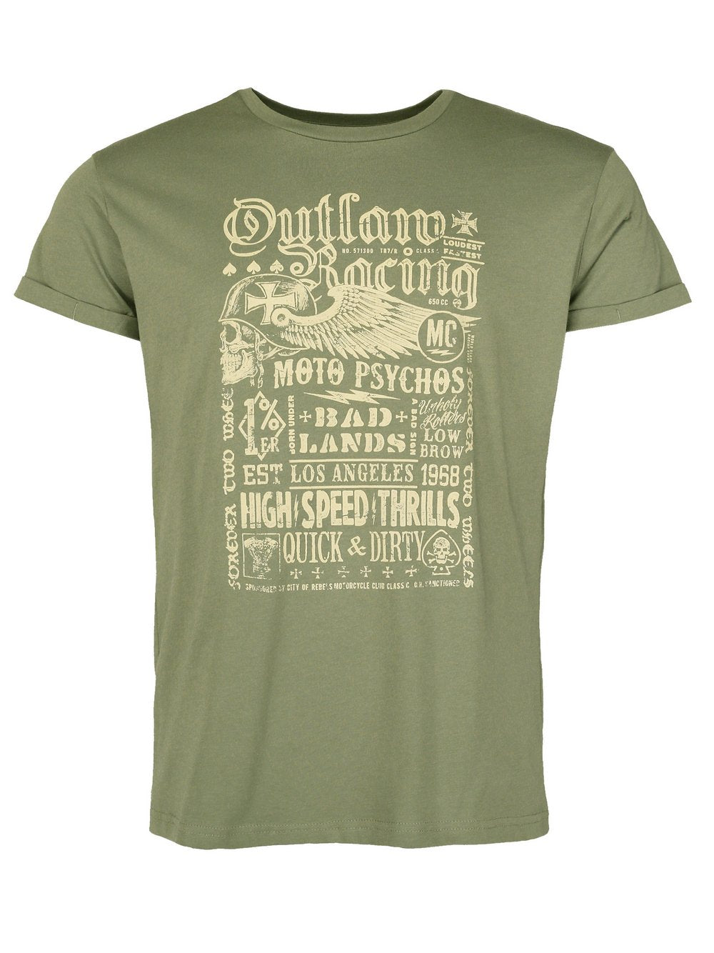 Maze T-Shirt Herren Baumwolle bedruckt