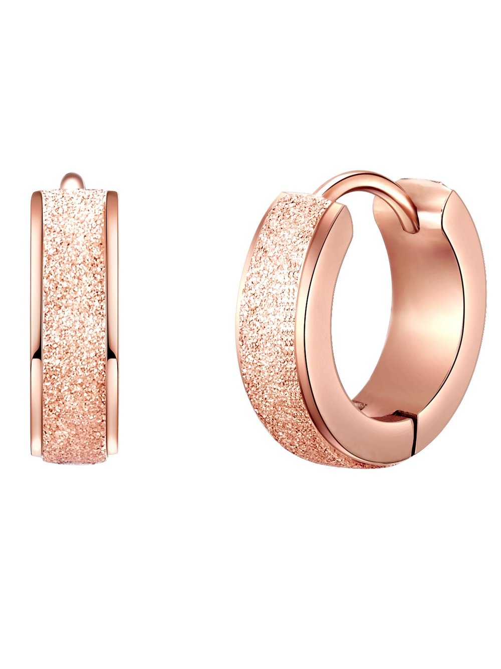 Eastside Creolen Damen Edelstahl roségold