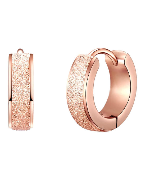 Eastside Creolen Damen Edelstahl roségold