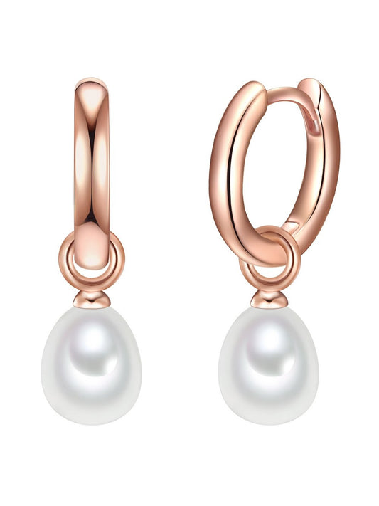 Valero Pearls Creolen Damen Sterlingsilber roségold