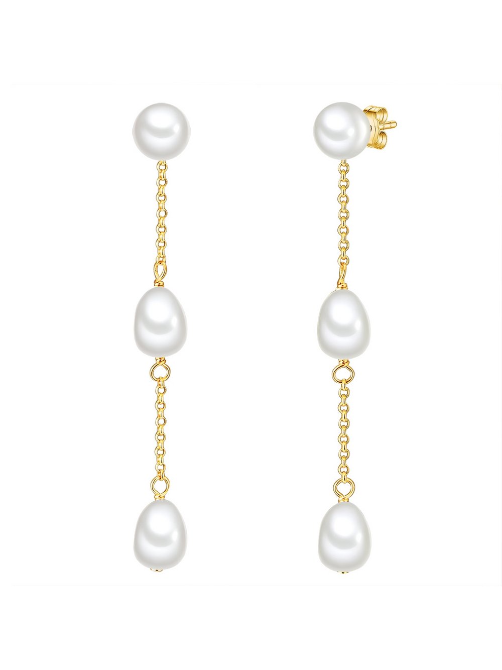 Valero Pearls Perlen-Ohrhänger Damen Sterlingsilber