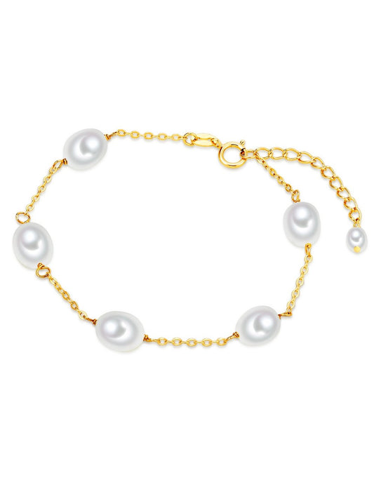 Valero Pearls Perlen-Armband Damen Sterlingsilber