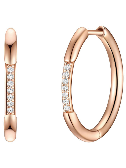 Glanzstücke München Creolen Damen Sterlingsilber roségold