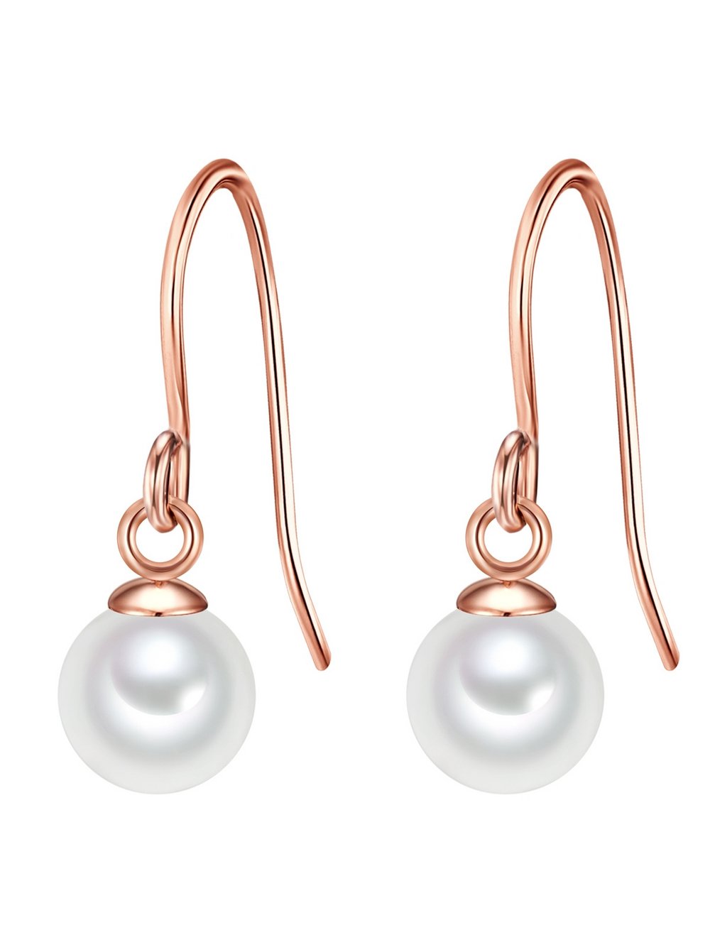 Glanzstücke München Ohrhänger Damen Sterlingsilber roségold