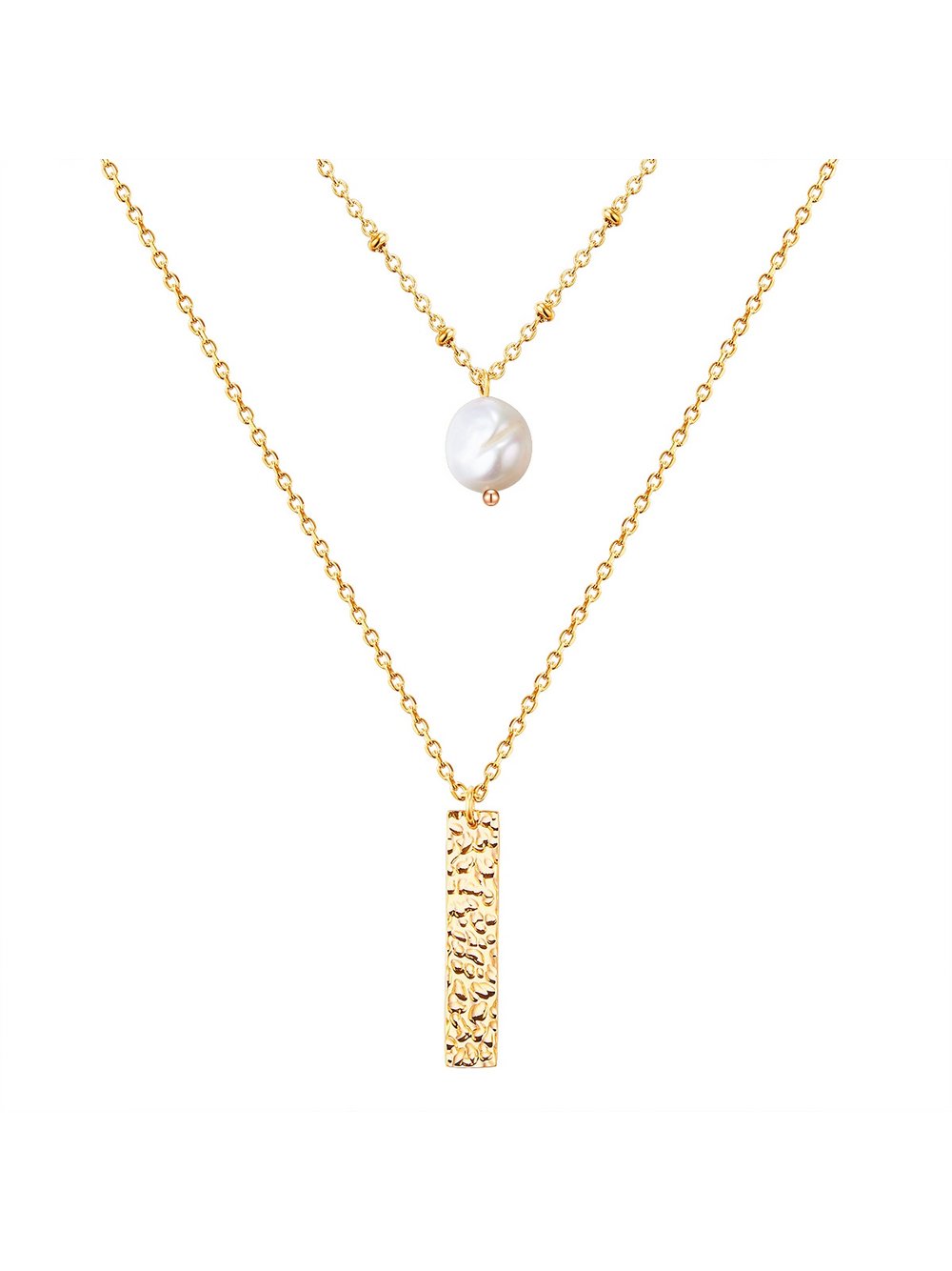 Valero Pearls Halskette Damen Edelstahl