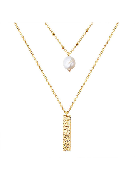 Valero Pearls Halskette Damen Edelstahl