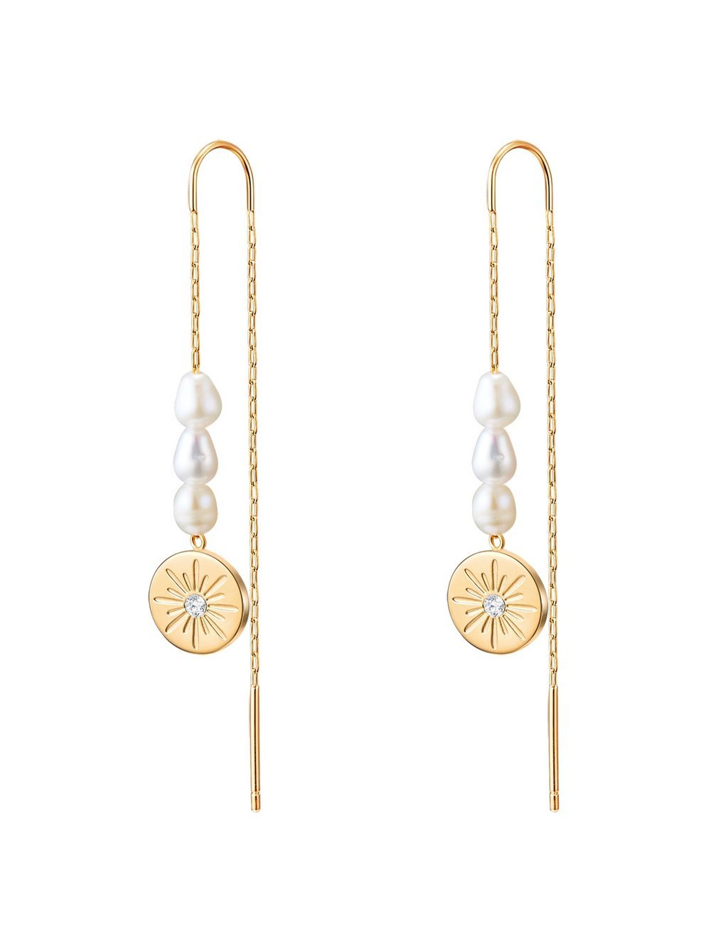 Valero Pearls Ohrhänger Damen Edelstahl