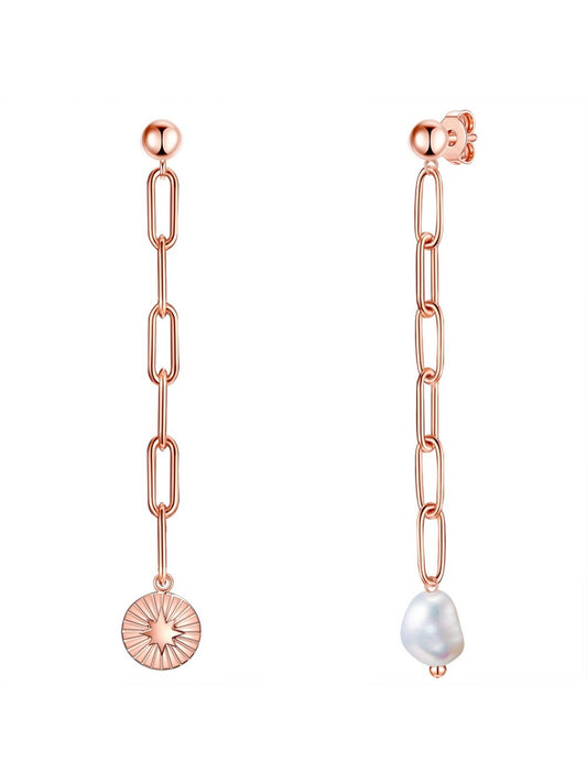 Valero Pearls Ohrhänger Damen Edelstahl roségold