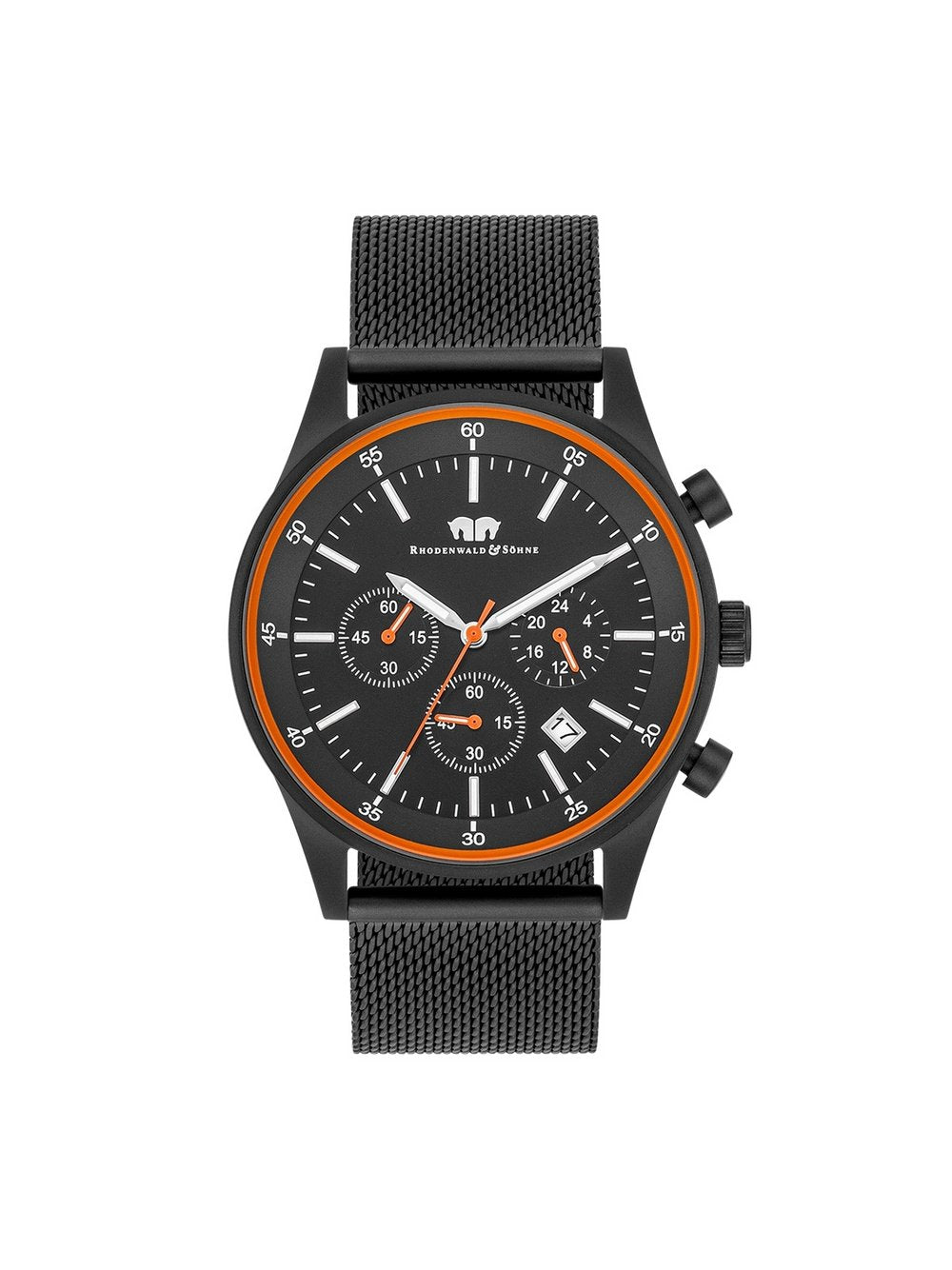 Rhodenwald & Söhne Armband-Uhr Herren Edelstahl