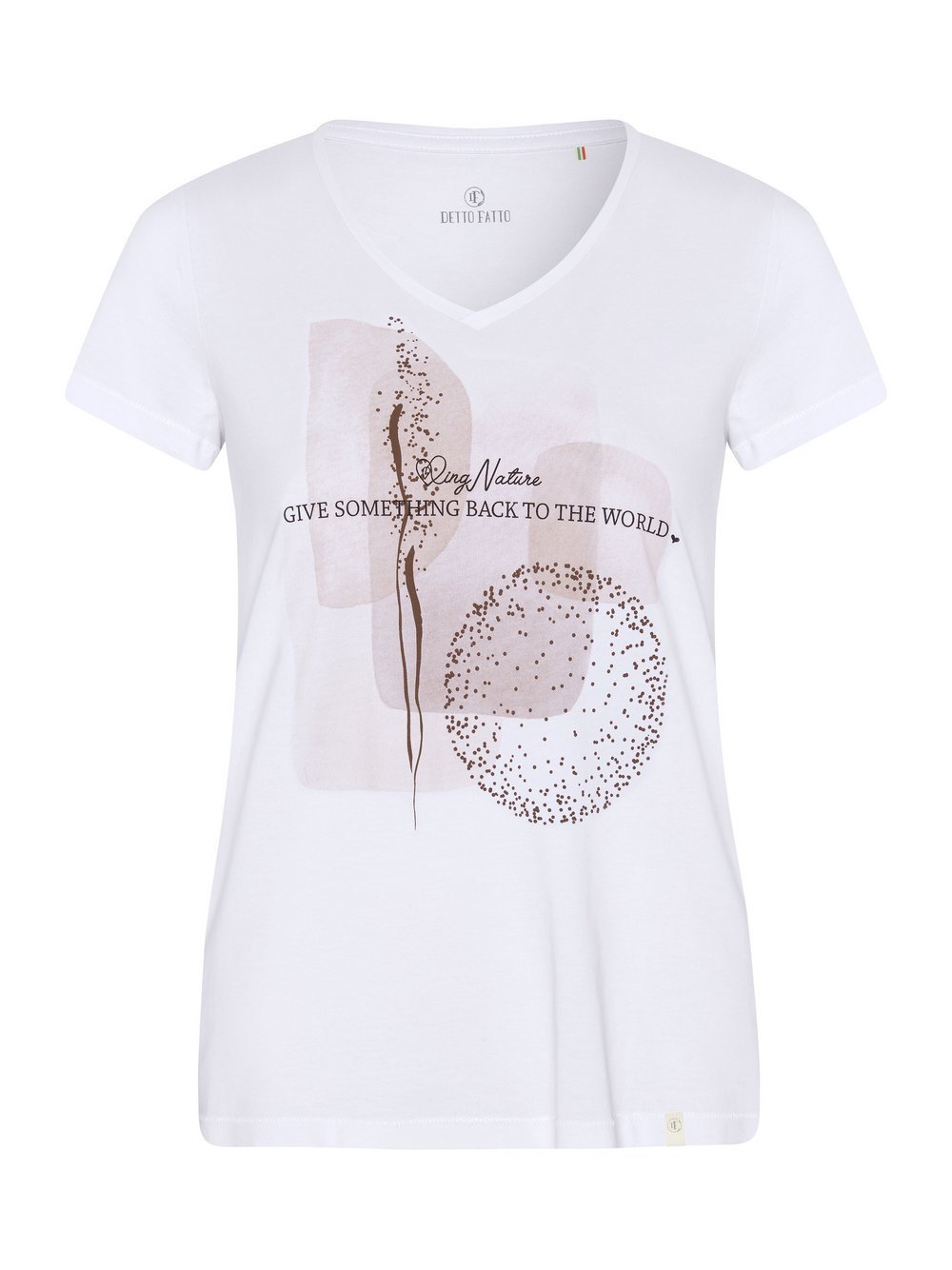 Detto Fatto T-Shirt Damen Baumwolle bedruckt