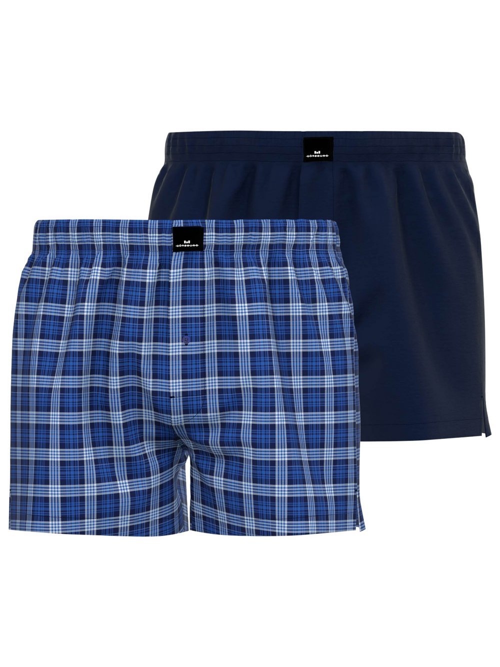 GÖTZBURG Web-Boxershorts 2er Pack Herren Baumwolle kariert