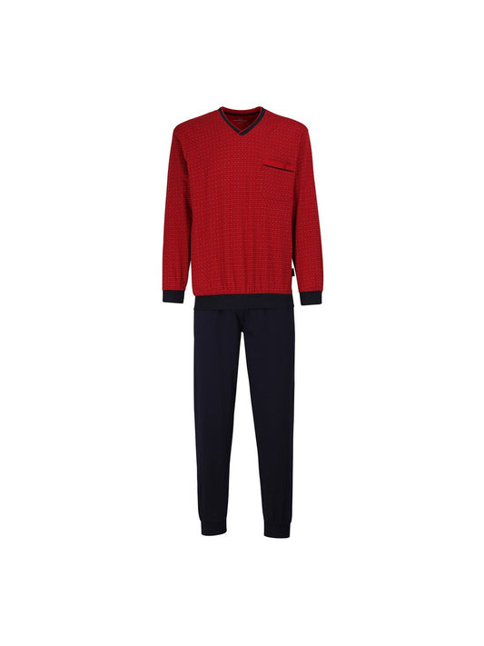 GÖTZBURG Pyjama Herren Baumwolle kariert