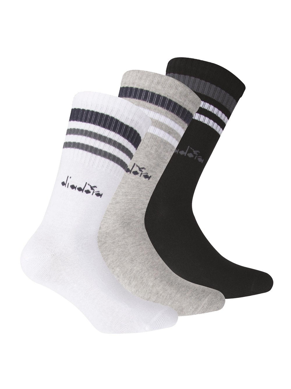 Diadora Socken 3er Pack Damen Baumwolle gemustert