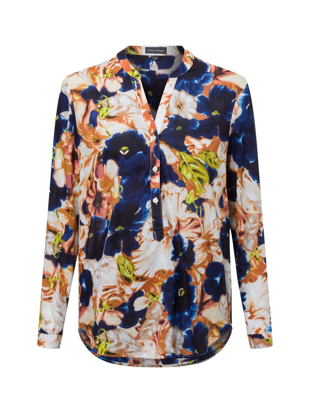 Franco Callegari Bluse Damen Baumwolle gemustert