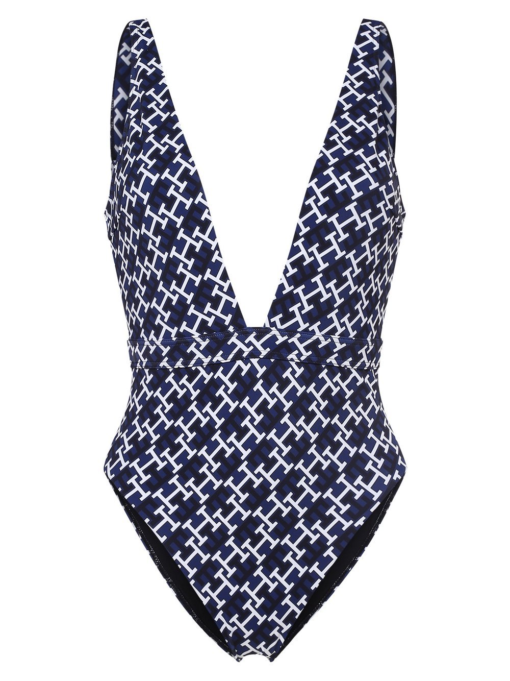 Tommy Hilfiger Badeanzug Damen Mikrofaser gemustert