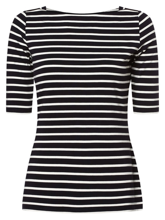 comma Shirt Damen Viskose gestreift