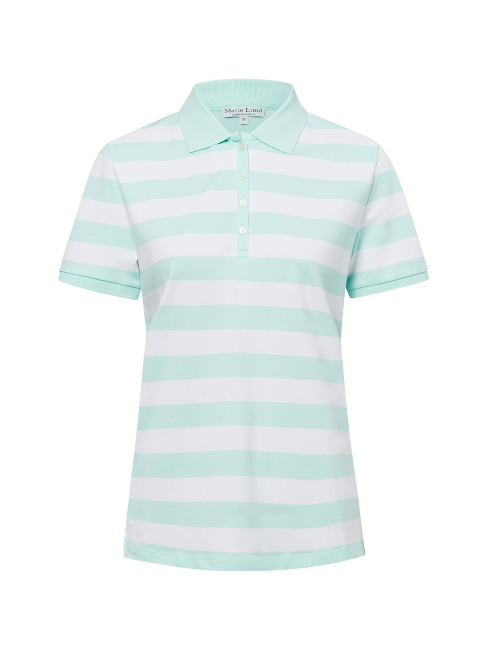 Marie Lund Poloshirt Damen Baumwolle gestreift