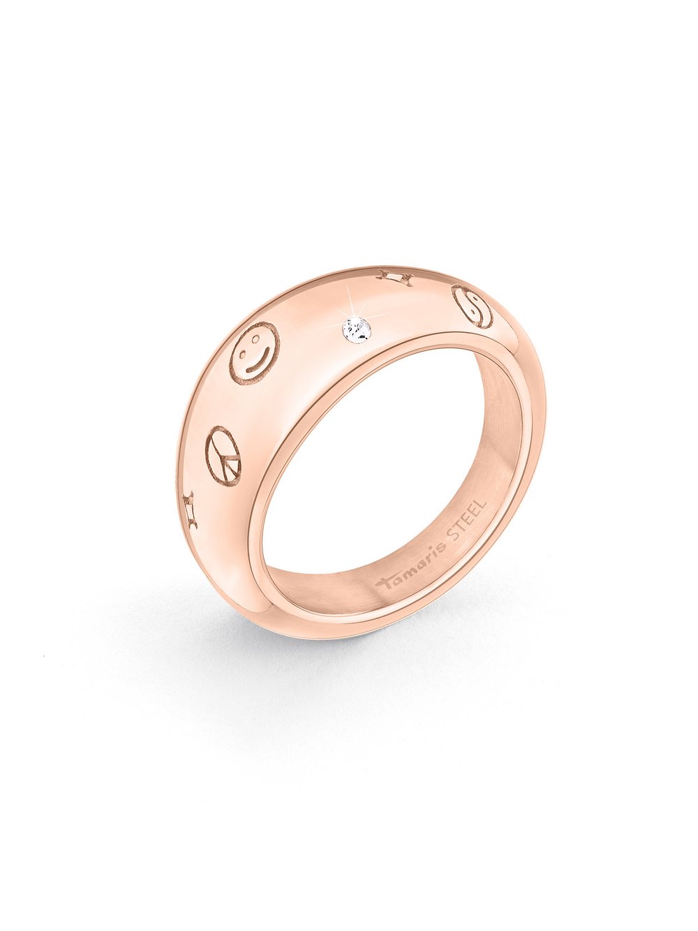 Tamaris Ring Damen Edelstahl roségold