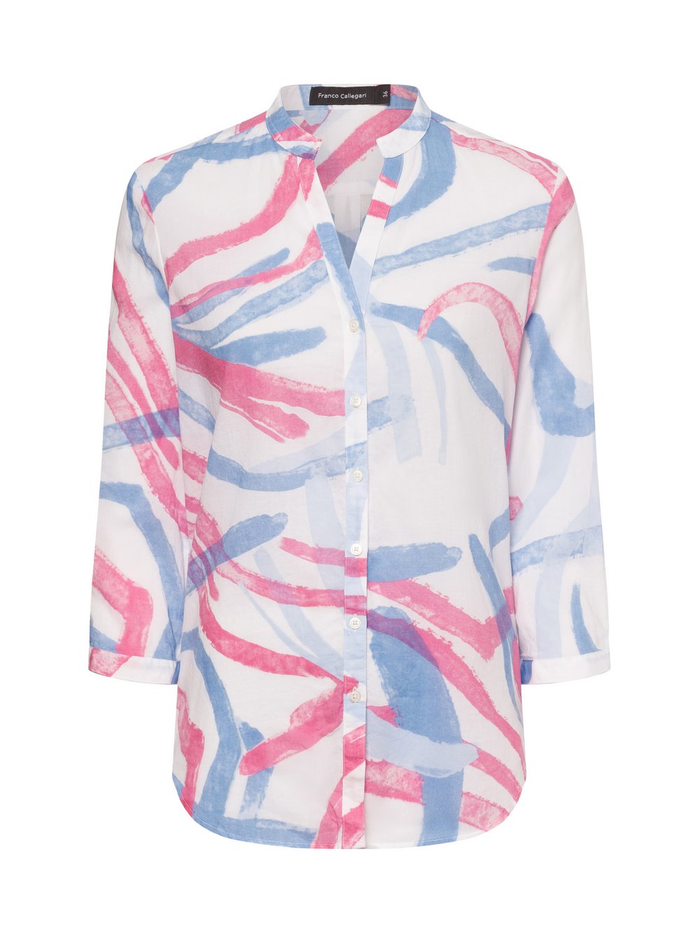 Franco Callegari Tunikabluse Damen Baumwolle gemustert