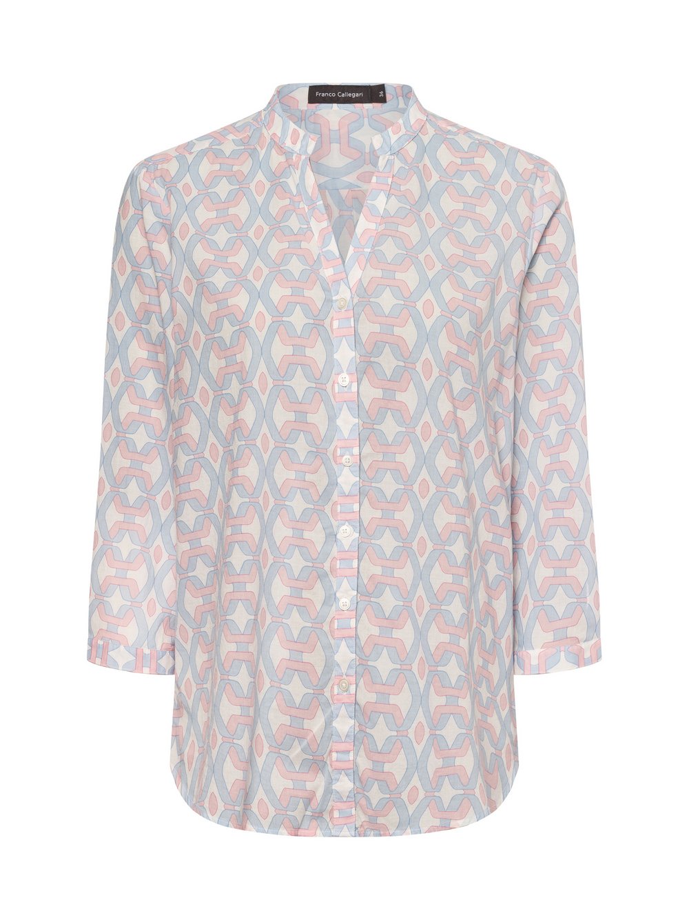 Franco Callegari Tunikabluse Damen Baumwolle gemustert