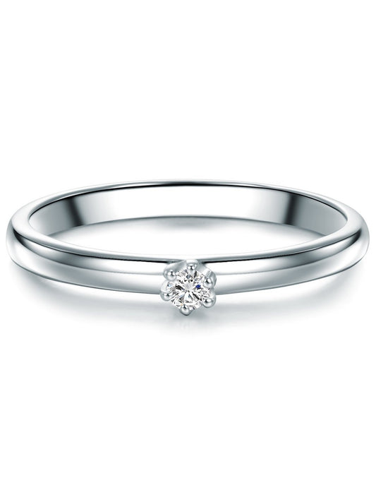 Trilani Diamant-Ring Damen Sterlingsilber