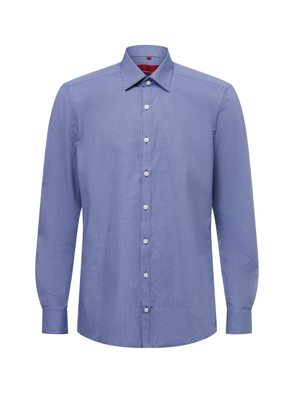 Finshley & Harding Hemd Herren Slim Fit Baumwolle Kentkragen kariert