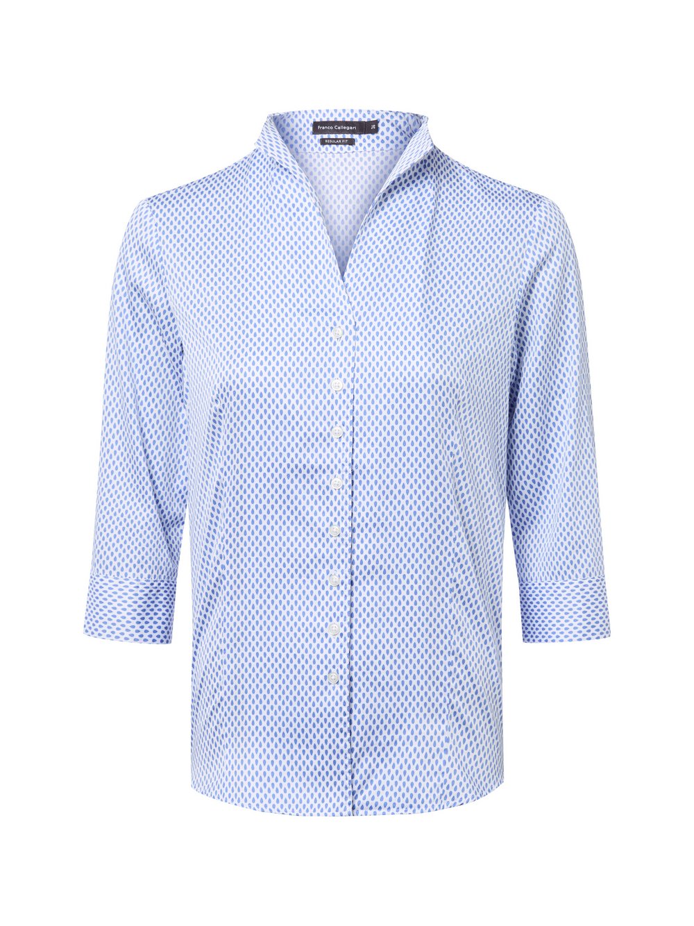 Franco Callegari Bluse Damen Baumwolle gemustert