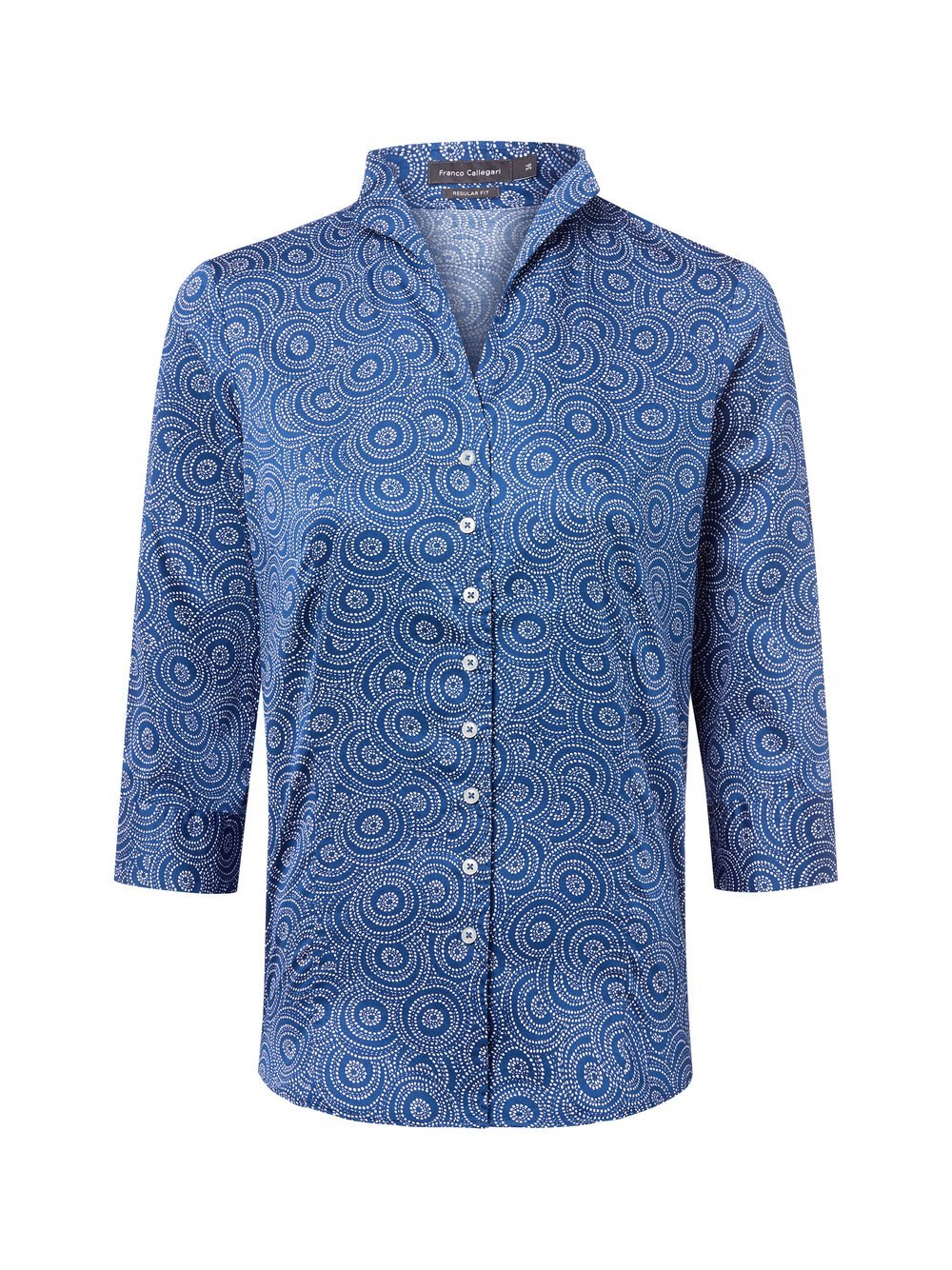 Franco Callegari Bluse Damen Baumwolle gemustert