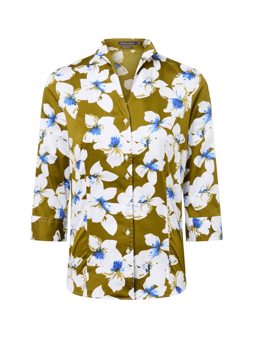 Franco Callegari Bluse Damen Baumwolle gemustert
