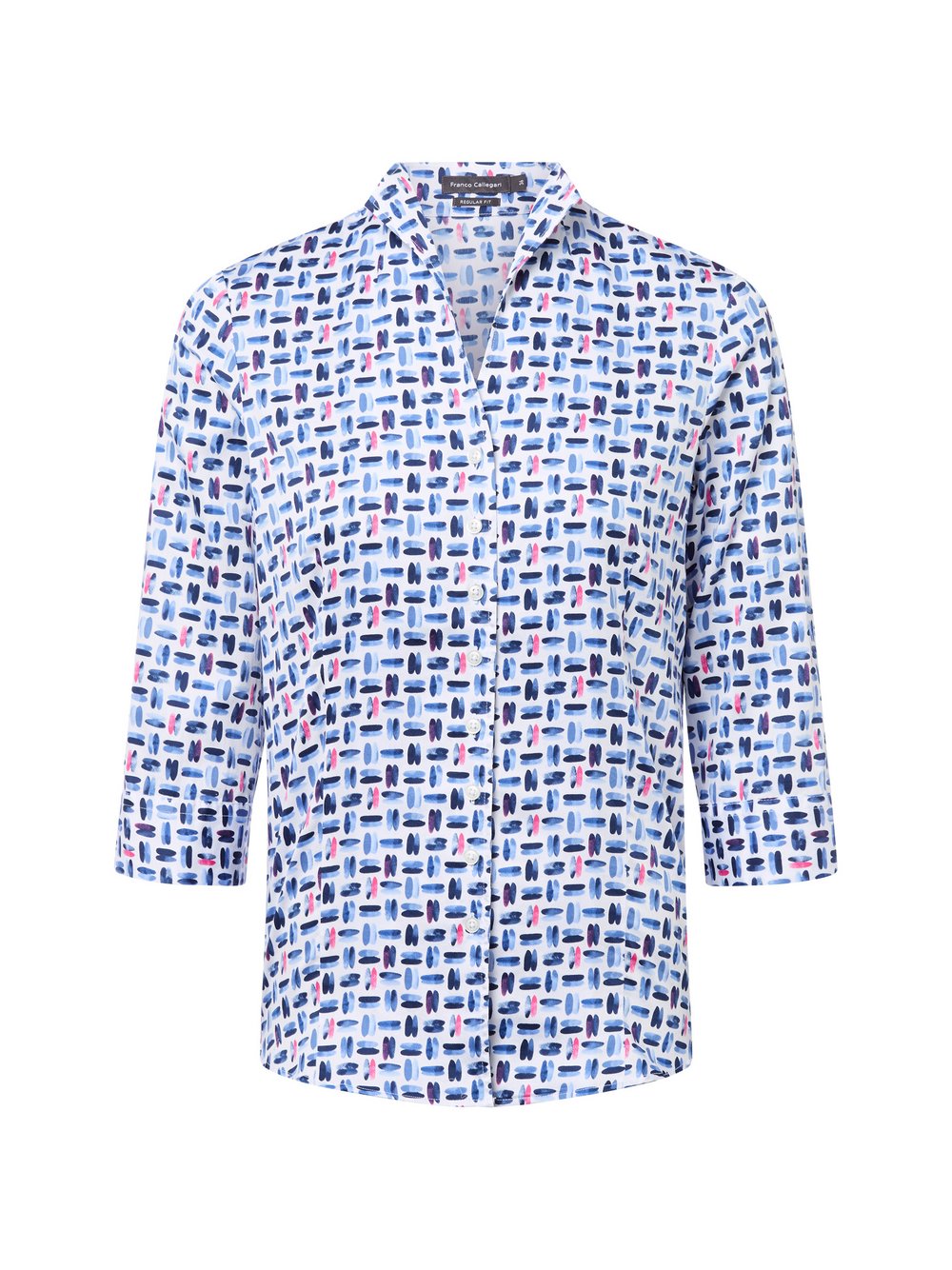 Franco Callegari Bluse Damen Baumwolle gemustert
