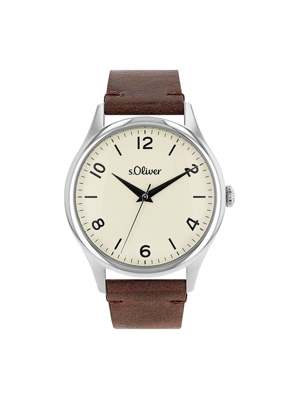 s.Oliver Quarzuhr Damen Leder