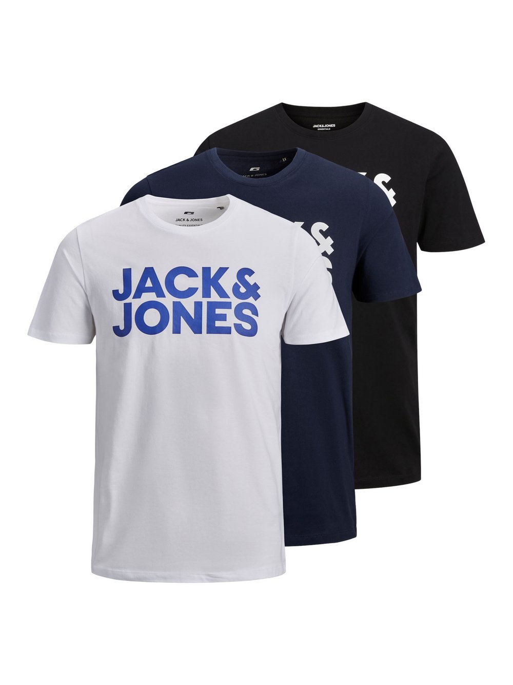 Jack & Jones T-Shirt 3er Pack Herren Baumwolle