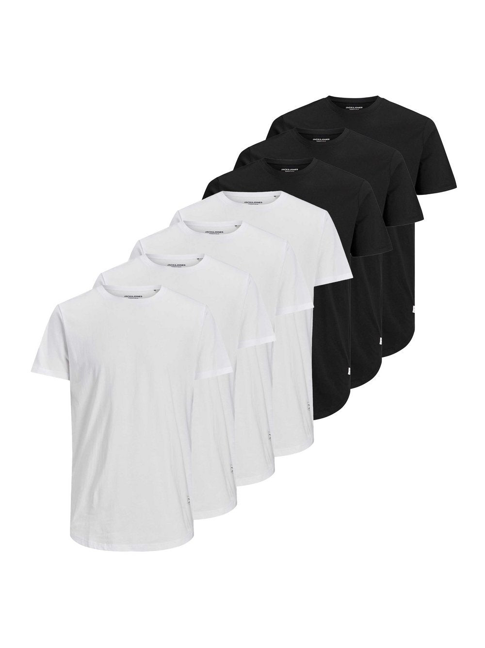 Jack & Jones T-Shirt 7er Pack Herren Baumwolle