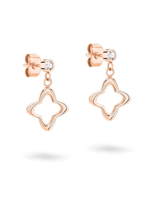 Apple of Eden Ohrringe Damen Edelstahl roségold