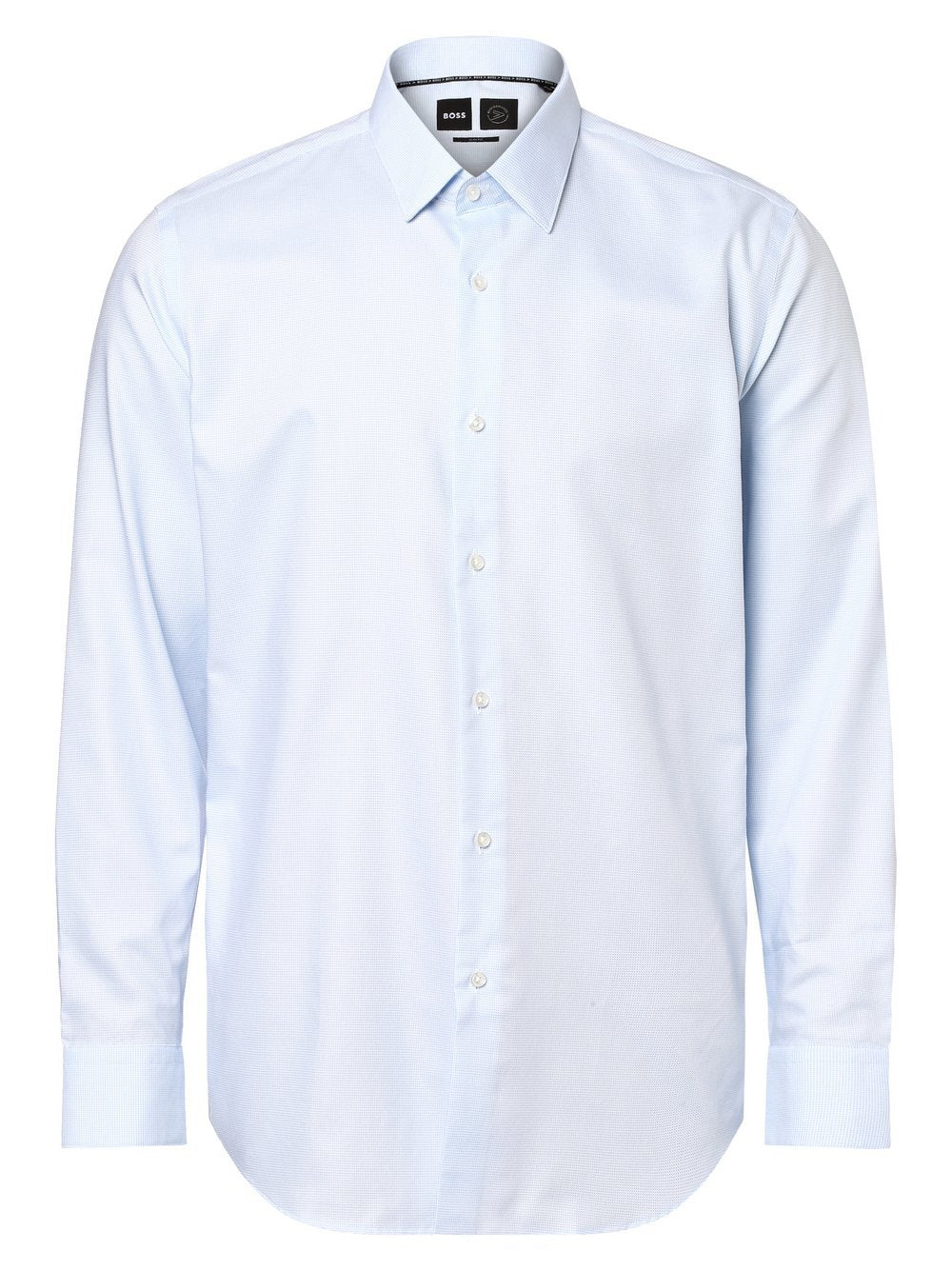 BOSS Hemd Herren Slim Fit Baumwolle Kentkragen strukturiert