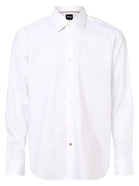 BOSS Hemd Herren Regular Fit Baumwolle Kentkragen
