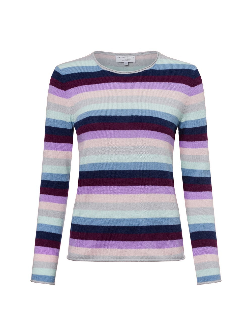 Marie Lund Pure Cashmere Pullover Damen gestreift