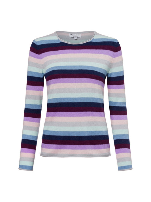 Marie Lund Pure Cashmere Pullover Damen gestreift