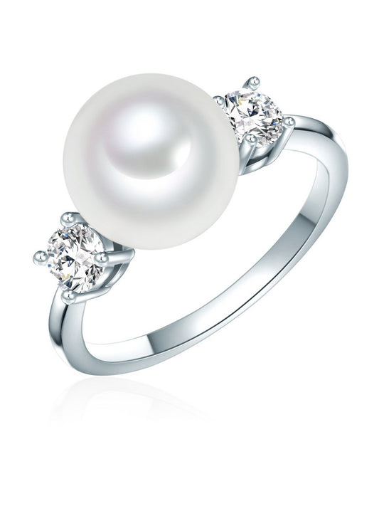 Rafaela Donata Perlen-Ring Damen Sterlingsilber