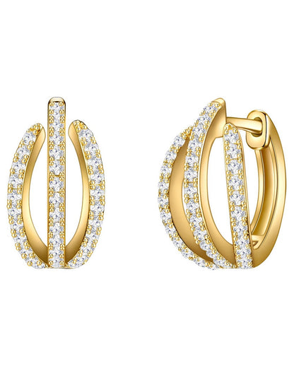 Trilani Creolen Damen Sterlingsilber