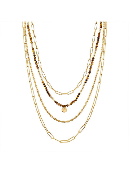 Yokoamii Halskette Damen Metall