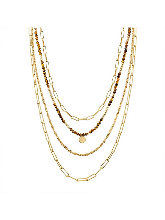 Yokoamii Halskette Damen Metall