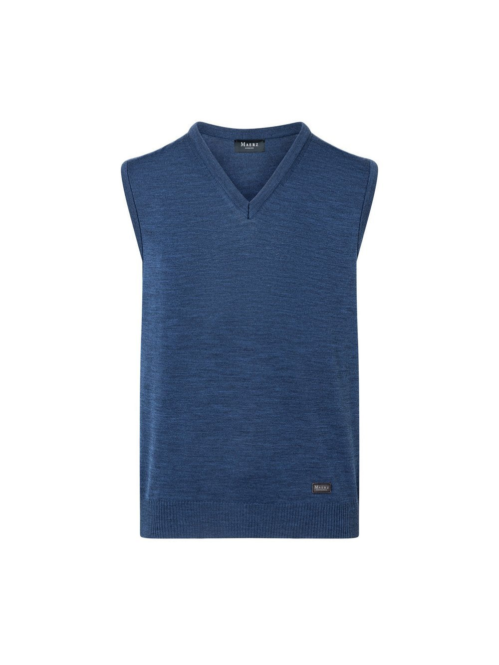 MAERZ Pullunder aus Schurwolle Herren meliert