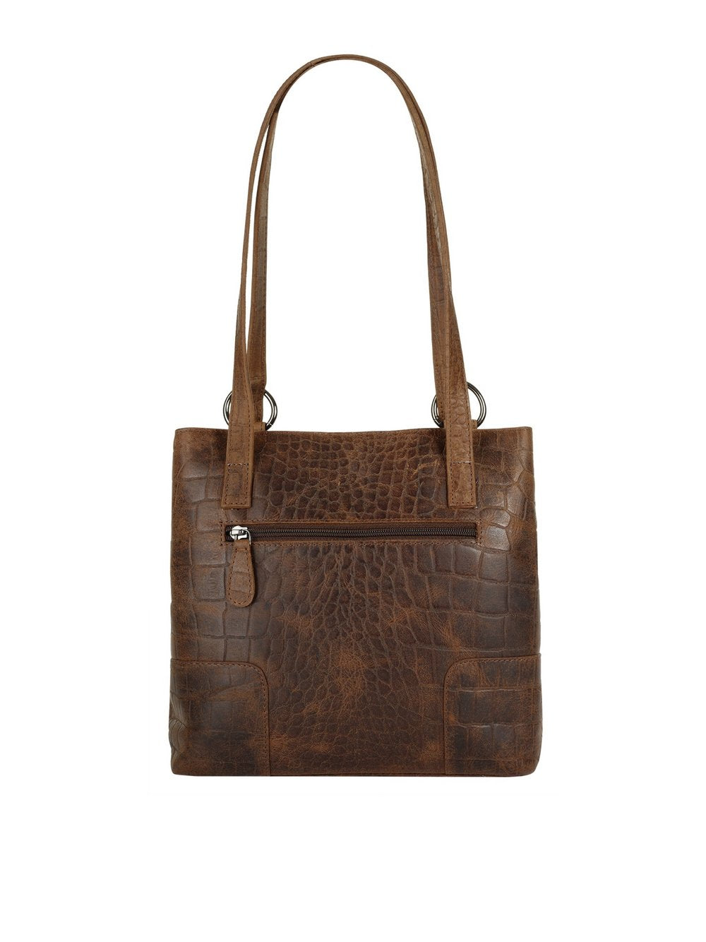 Cluty Rucksack Damen Leder gemustert