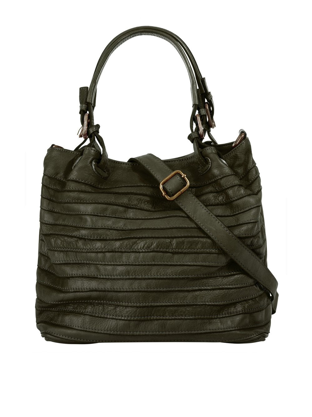 Samantha Look Shopper Damen Leder gestreift