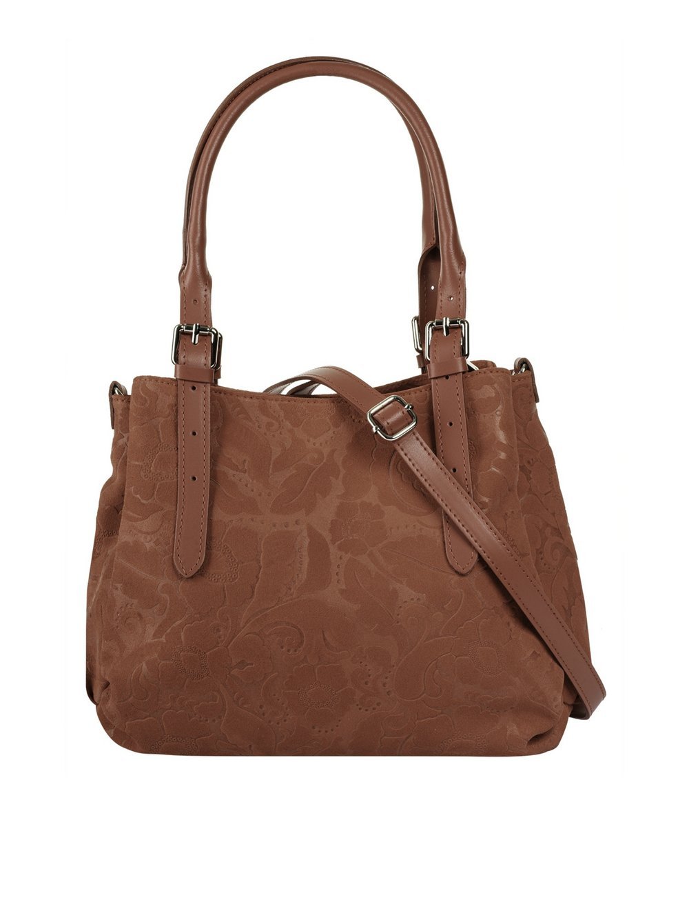 Samantha Look Handtasche Damen Leder gemustert